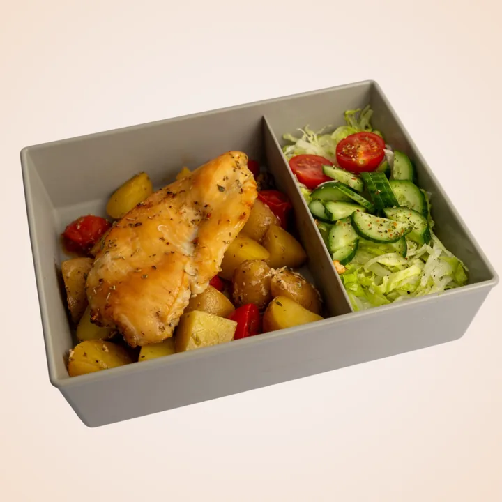 Gericht: Pollo al Forno – frisch aus der LunchLoop-Küche